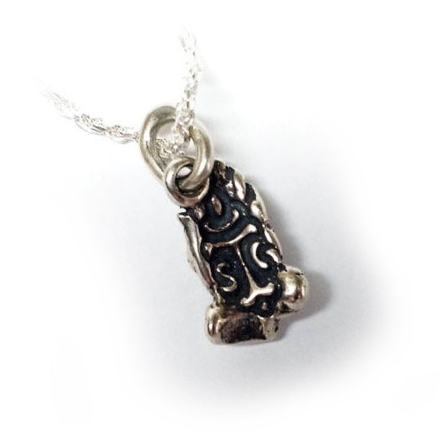 Praying Hands Sterling Silver Pendant V2