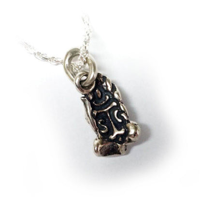 Praying Hands Sterling Silver Pendant V2