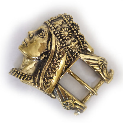 Queen Armenian Artashesyan Dynasty Brass Belt Buckle