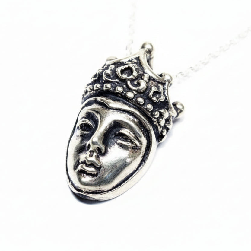 Queen Sterling Silver Pendant