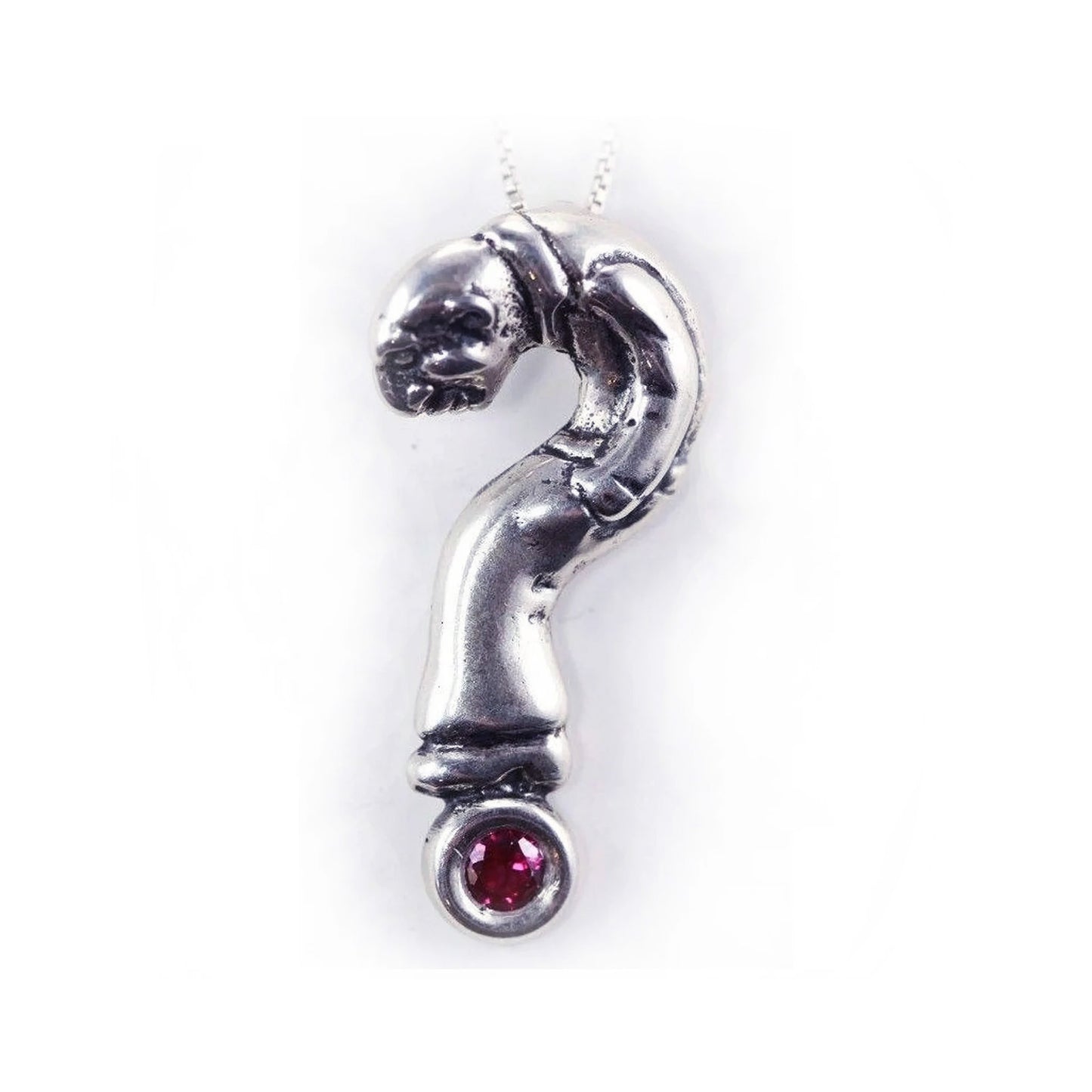 Question Man Sterling Silver Pendant