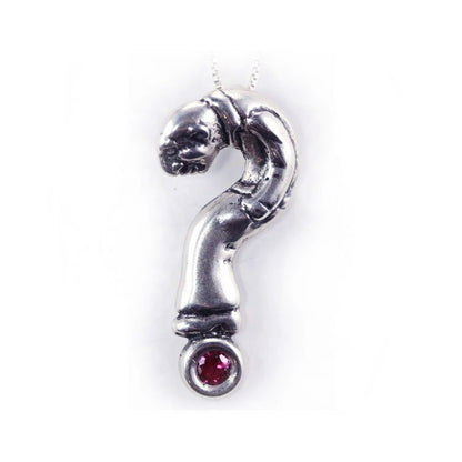 Question Man Sterling Silver Pendant