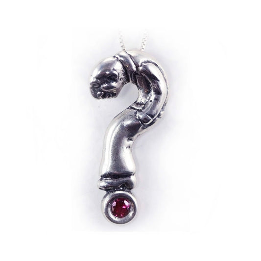 Question Man Sterling Silver Pendant