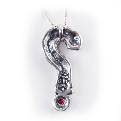 Question Man Sterling Silver Pendant
