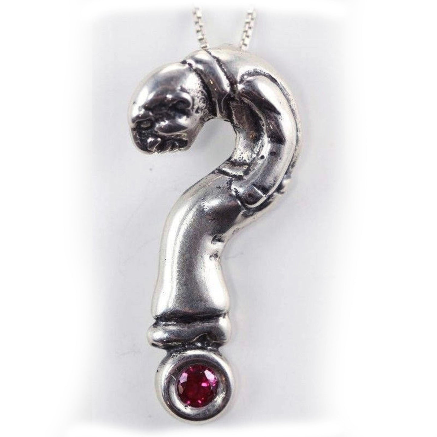 Question Man Sterling Silver Pendant