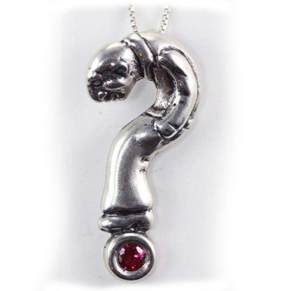 Question Man Sterling Silver Pendant