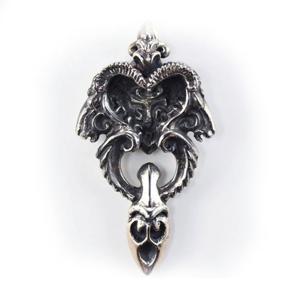 Ram Head Sterling Silver Pendant