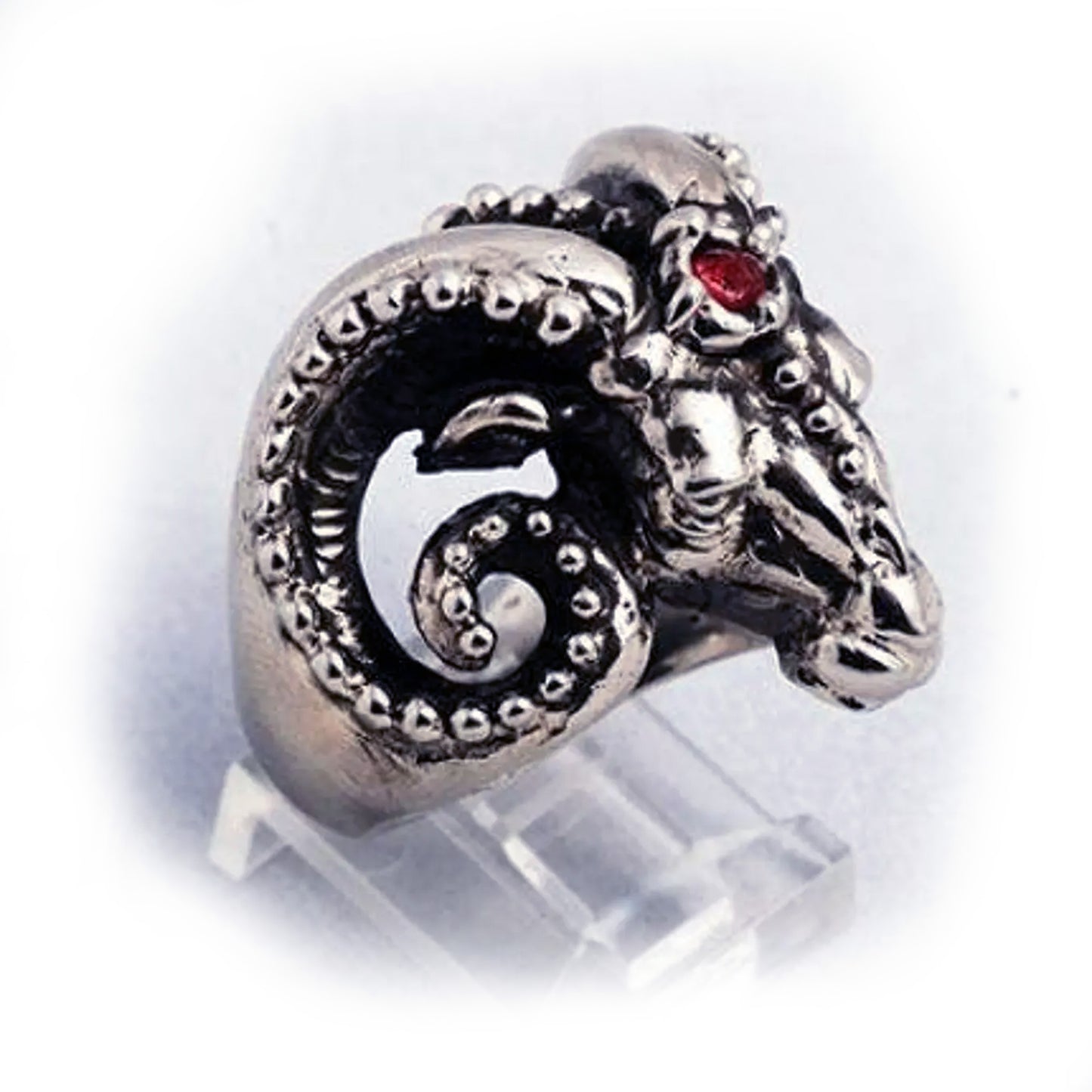 Ram Head sterling Silver Ring