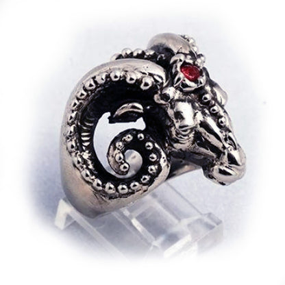Ram Head sterling Silver Ring