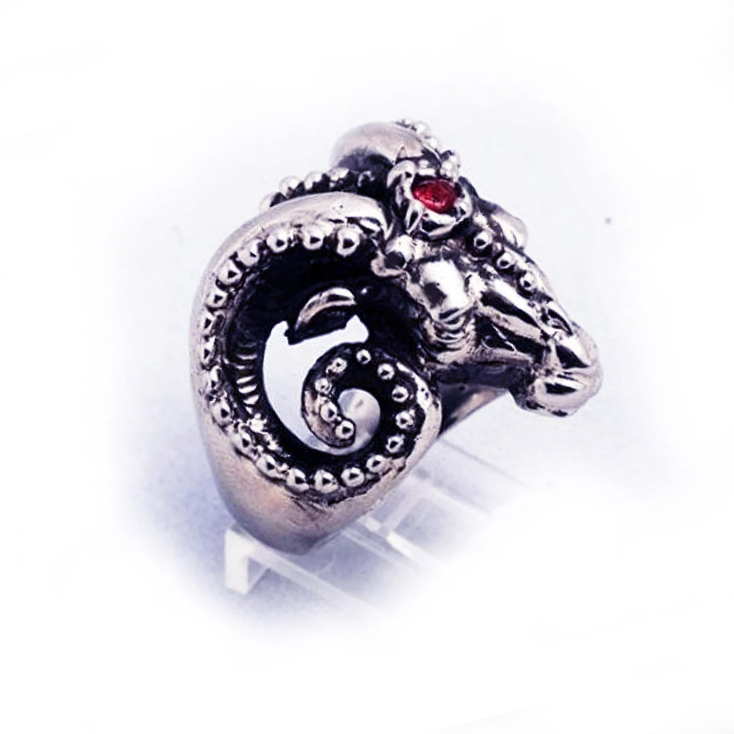 Ram Head sterling Silver Ring