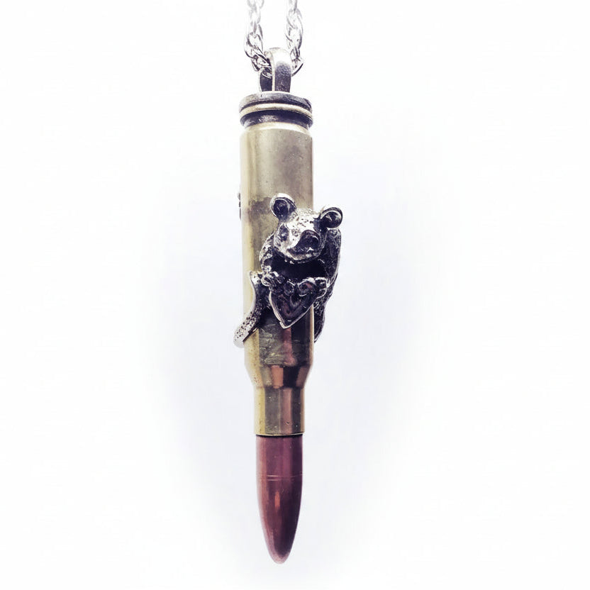 Zodiac Love Bullet "Rat" Year Zodiac Love Bullet Sterling Silver Pendant