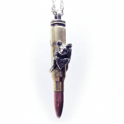 Zodiac Love Bullet "Rat" Year Zodiac Love Bullet Sterling Silver Pendant