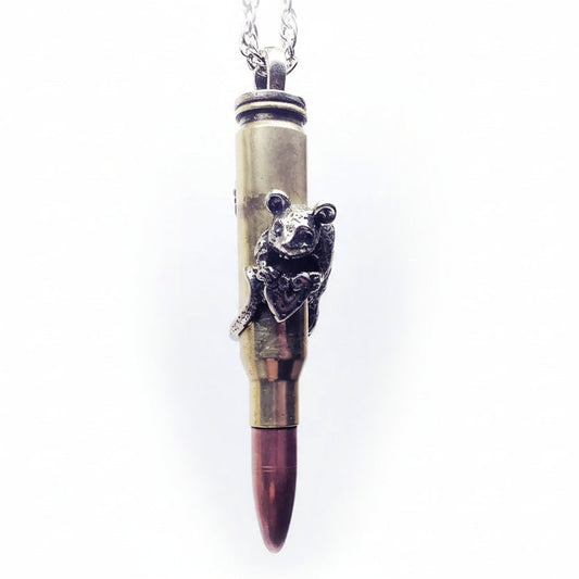 Zodiac Love Bullet "Rat" Year Zodiac Love Bullet Sterling Silver Pendant
