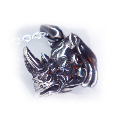 Rhinoceros Sterling Silver Pendant