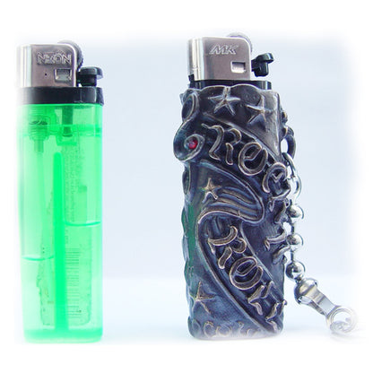 Rock and Roll Bronze Lighter Case