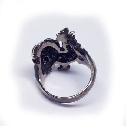 Rooster Sterling Silver Ring