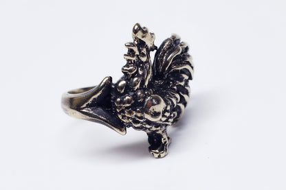 Rooster Sterling Silver Ring