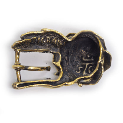 Rose Yellow Brass Belt Buckle