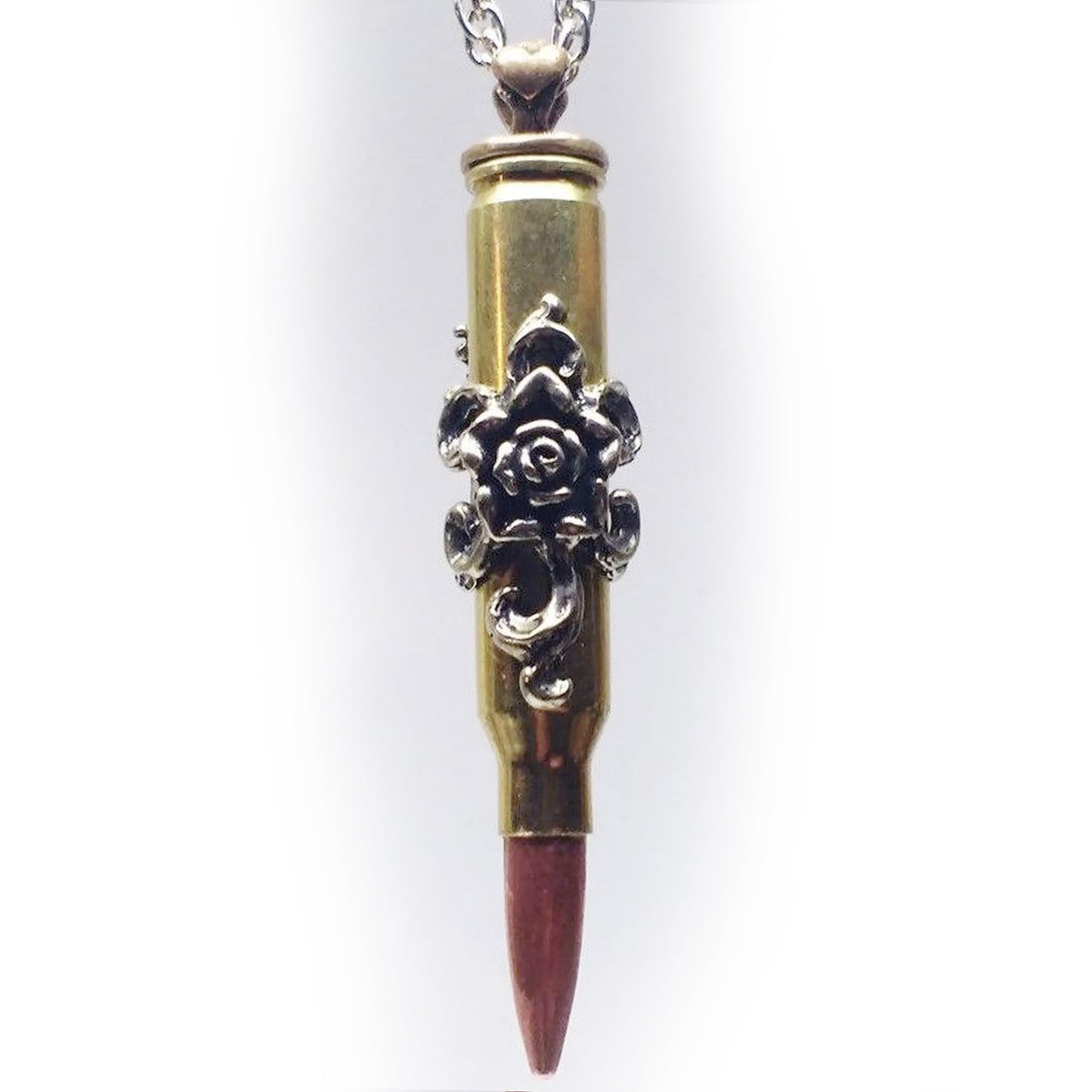 Rose “Rossy” Love Bullet Silver Pendant