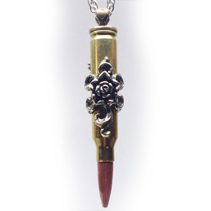 Rose “Rossy” Love Bullet Silver Pendant