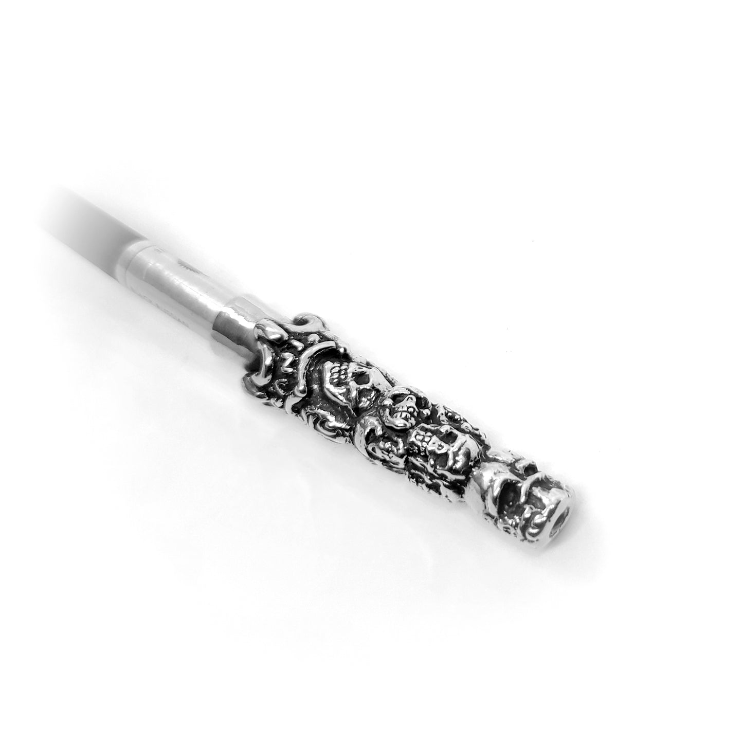 Skulls-Skulls Sterling Silver Cigarette Pipe