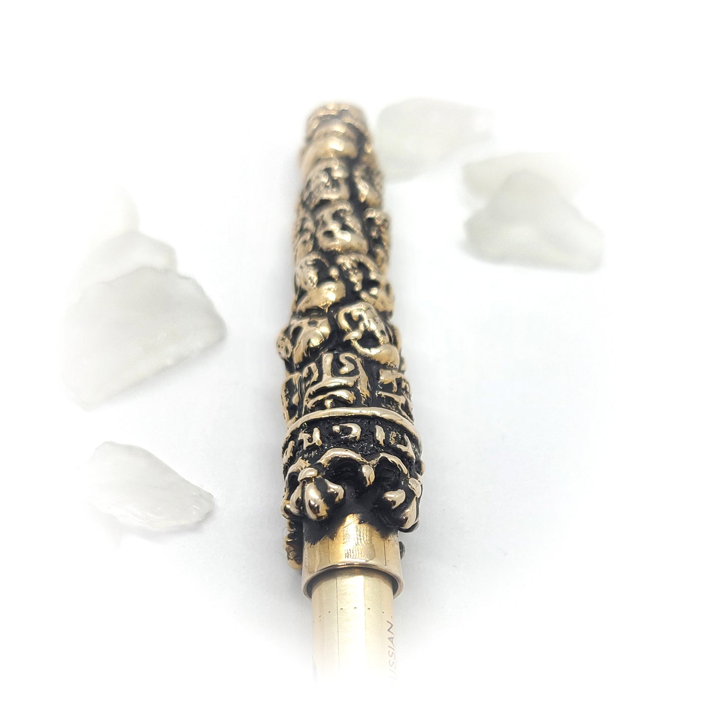 Skulls Under Crown Sterling Silver Cigarette Pipe