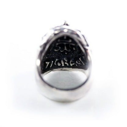 Salvador Dali Sterling Silver Erotic Skull Ring