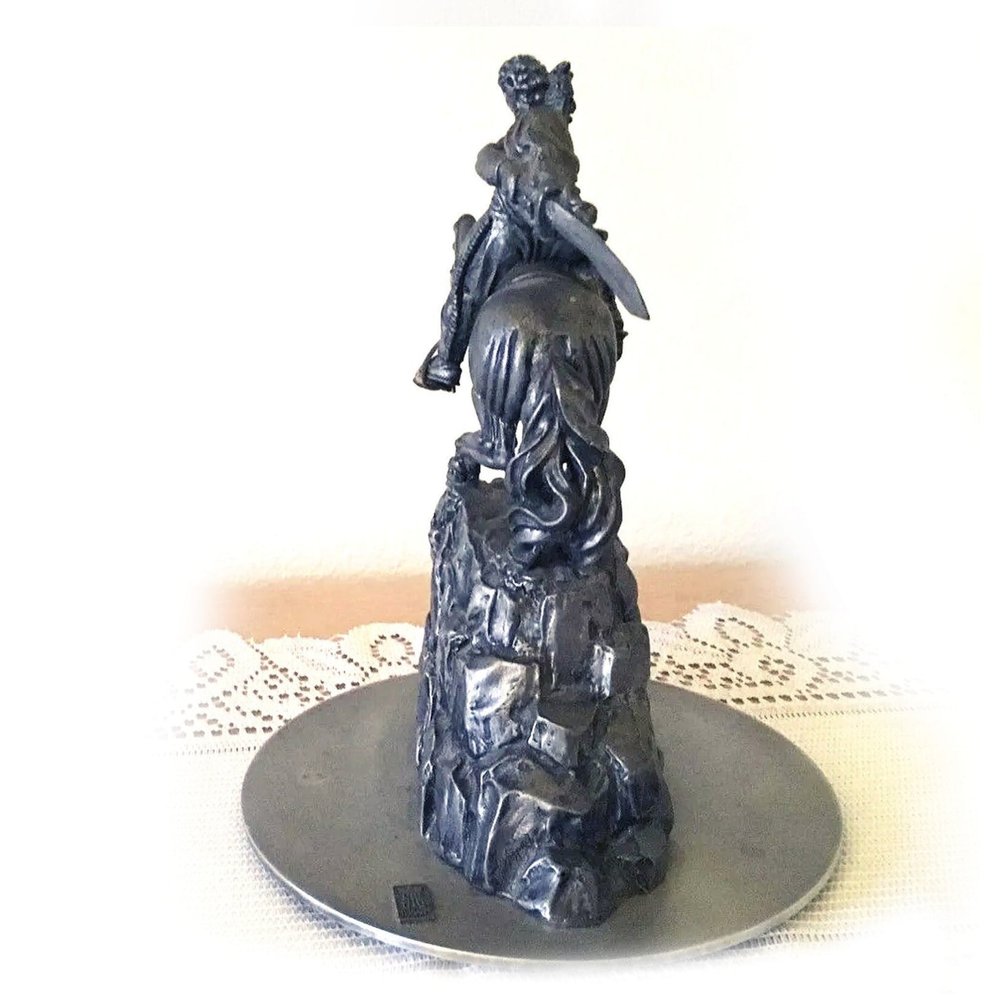 Sasuntsi Davit. David-of-Sassoun Pewter Statue