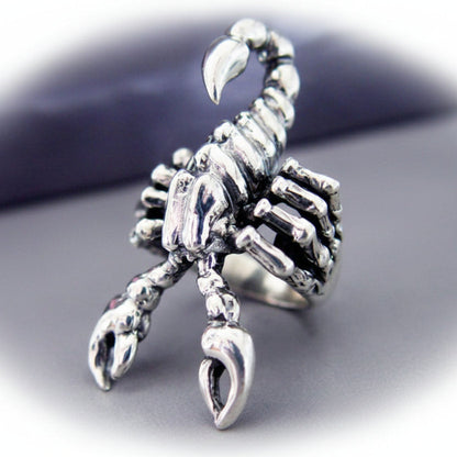 Scorpion Poison Sterling Silver Ring