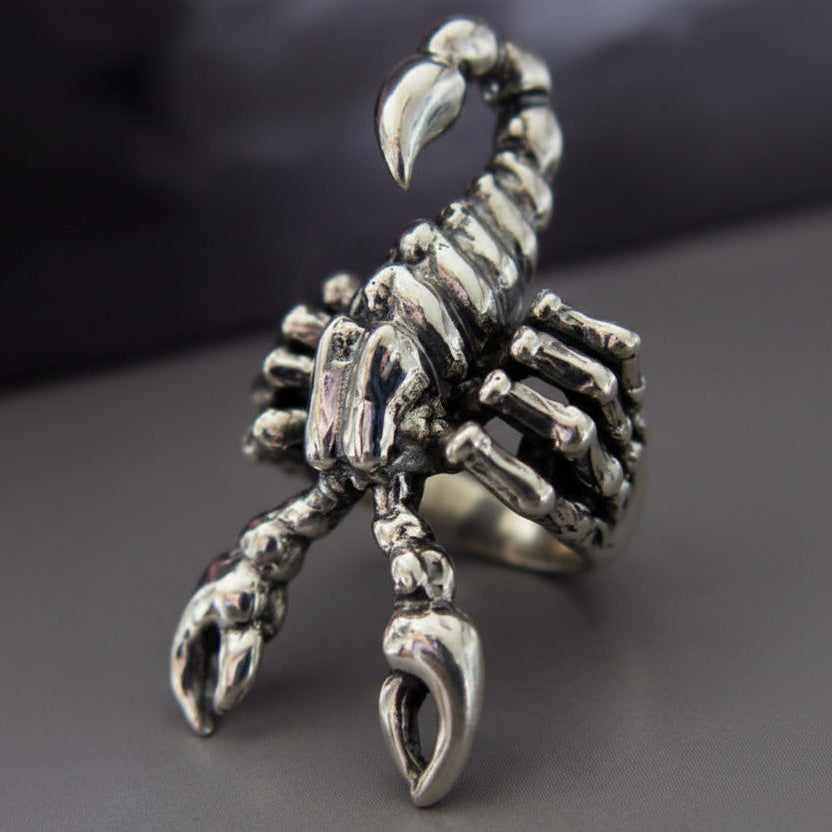 Scorpion Poison Sterling Silver Ring