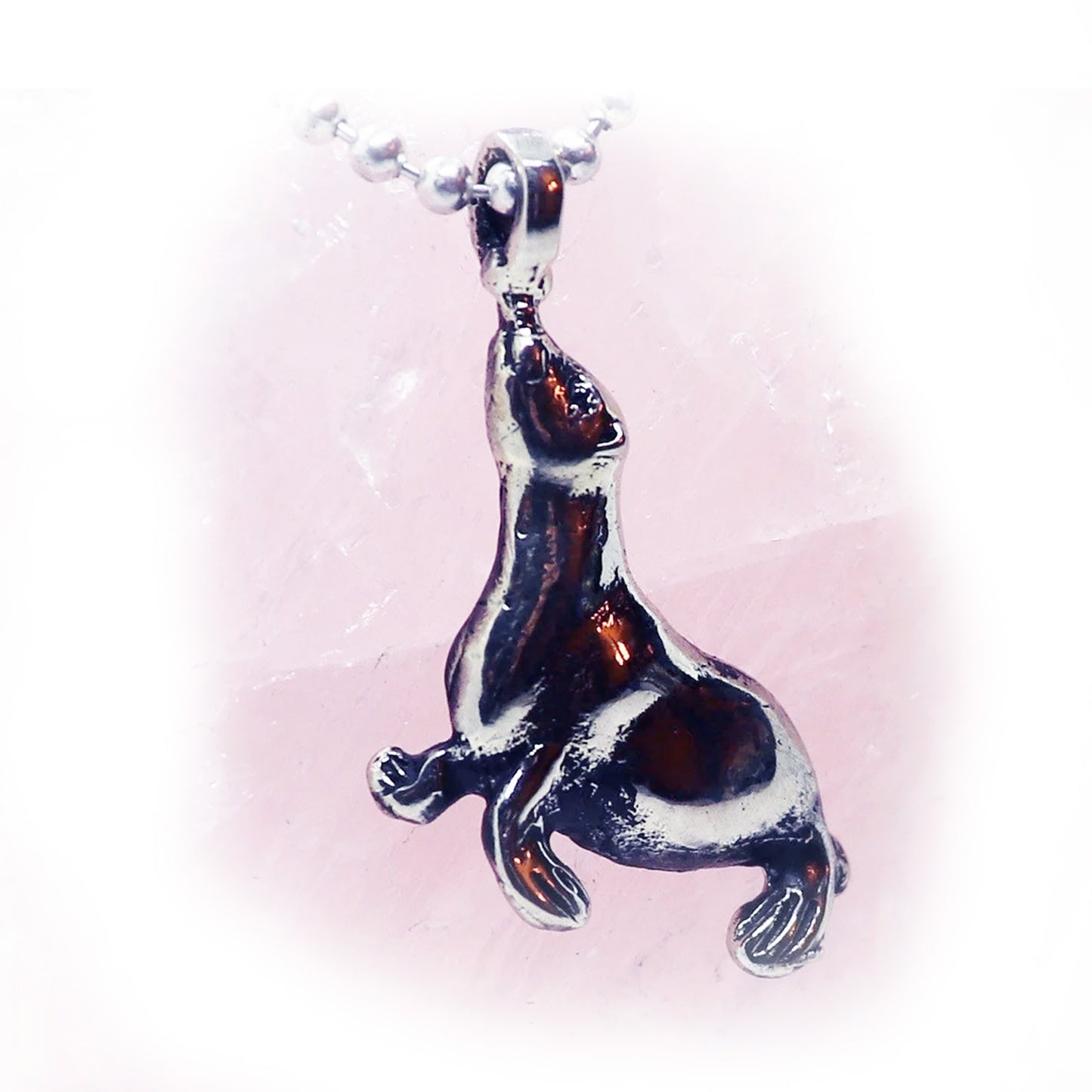 Sea Lion Sterling Silver Pendant