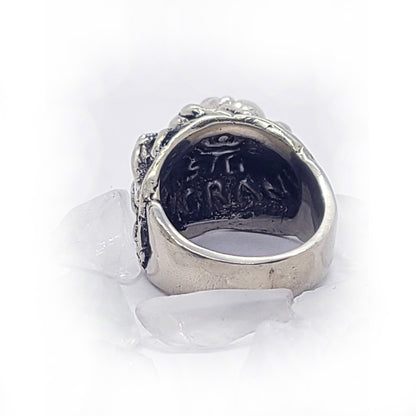 Sexy Couple Making Love Up and Down Position Sterling Silver Erotic Ring