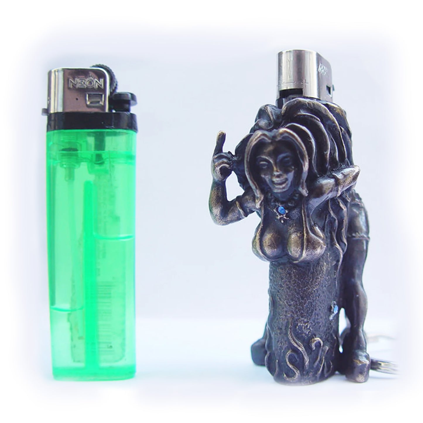 Sexy Pin-Up Girl Bronze Lighter Case