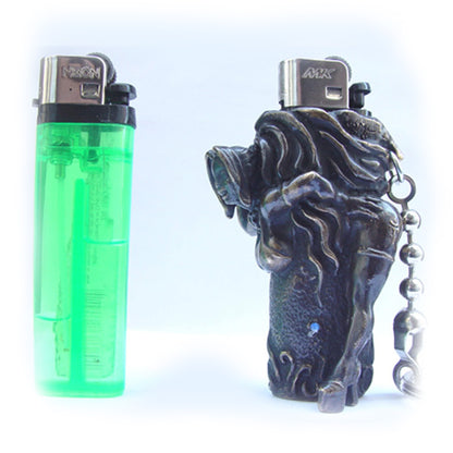 Sexy Pin-Up Girl Bronze Lighter Case
