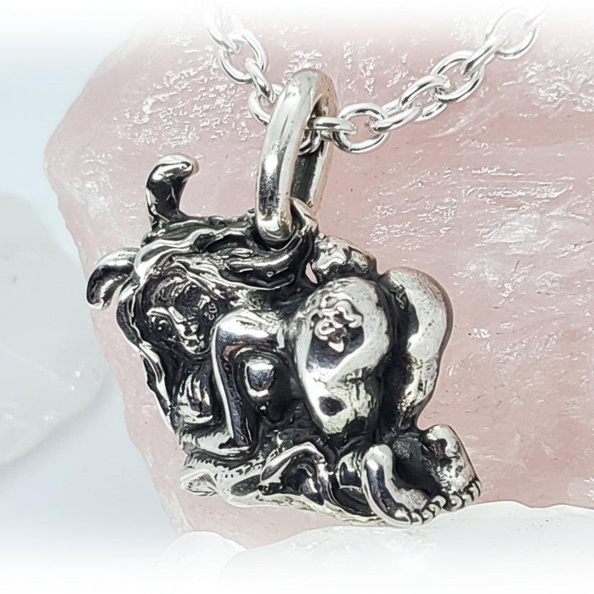 Sexy Rabbit Girl Sterling Silver pendant