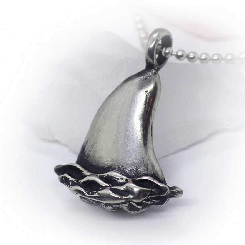 Shark Fin Sterling Silver Pendant