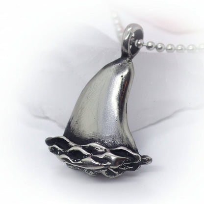 Shark Fin Sterling Silver Pendant