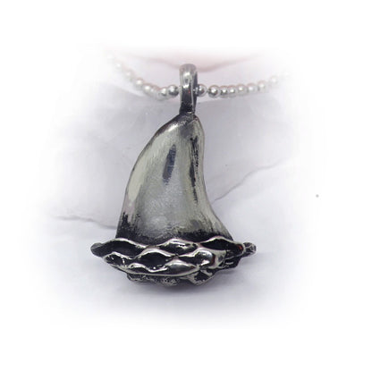 Shark Fin Sterling Silver Pendant