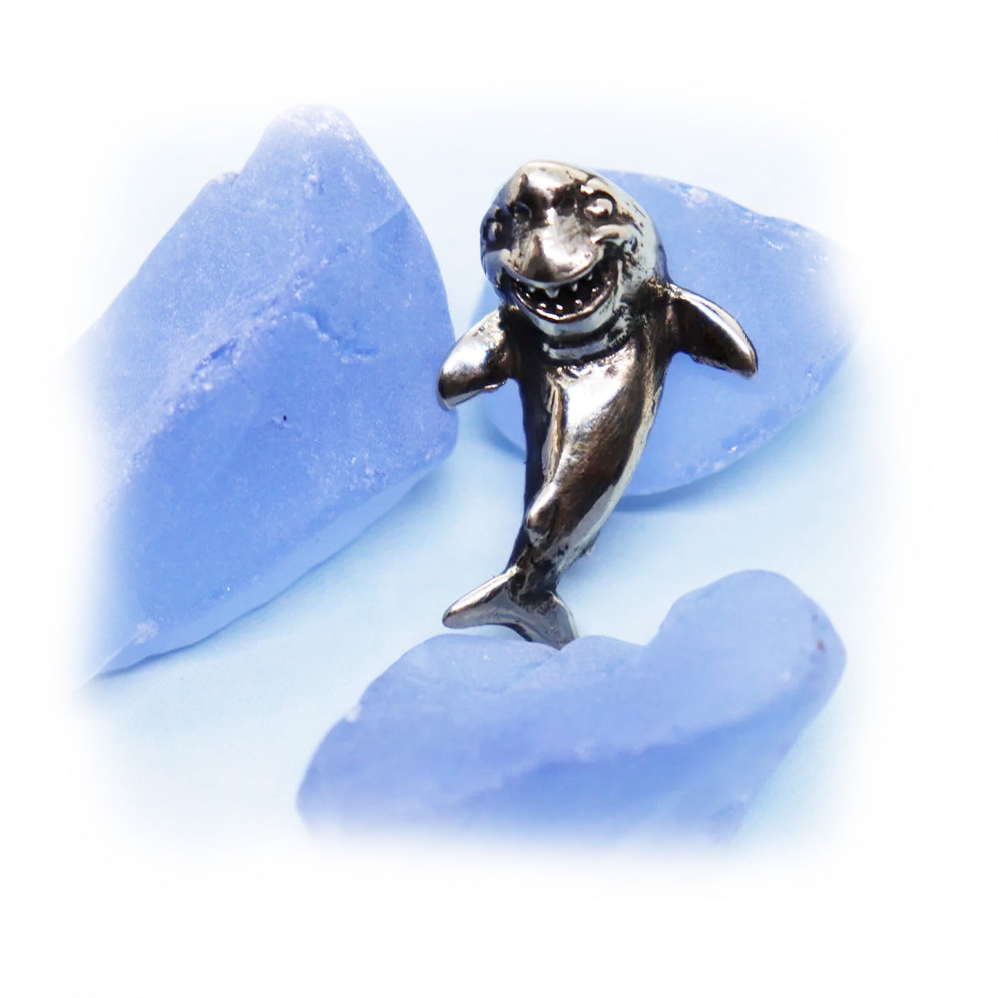 Shark Happy Shark Sterling Silver Pendant