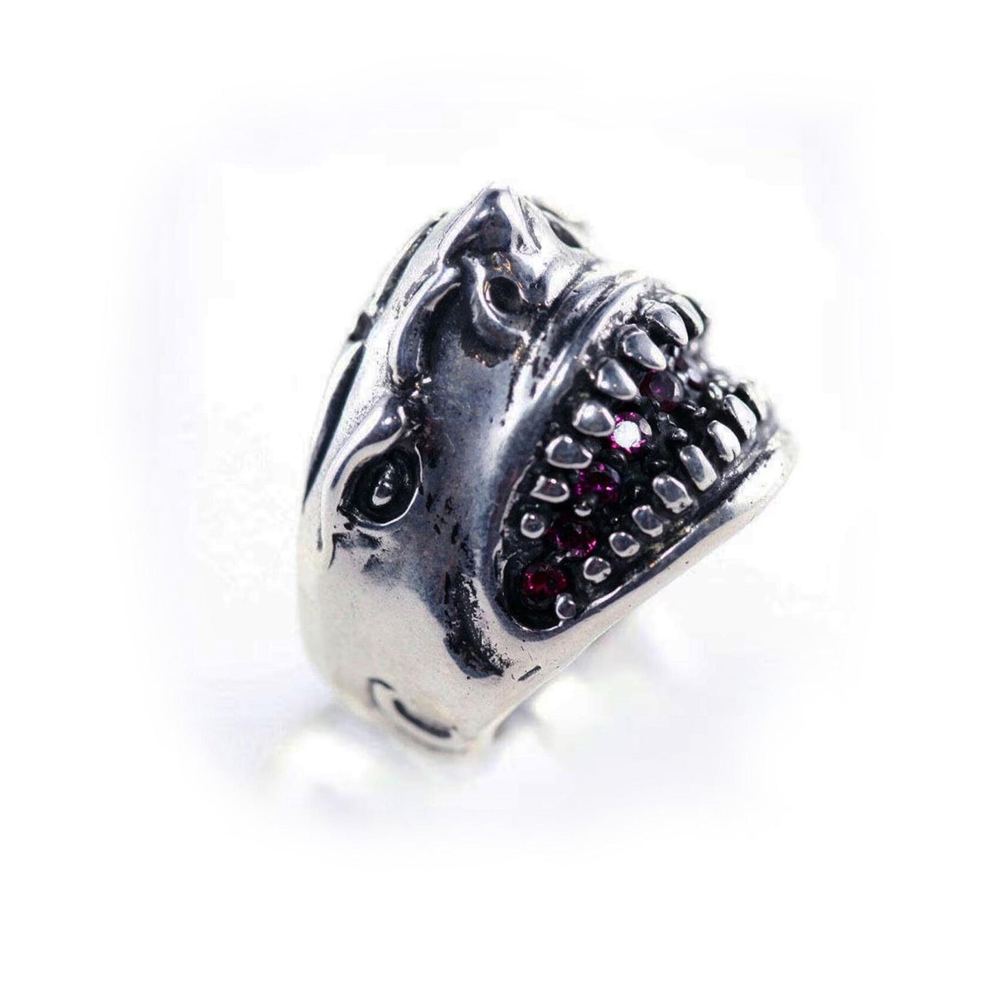 Shark Teeth Sterling Silver Ring