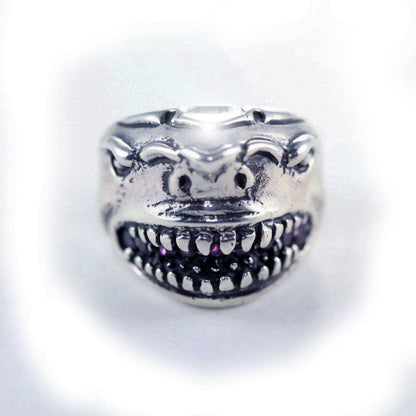 Shark Teeth Sterling Silver Ring