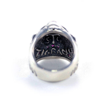 Shark Teeth Sterling Silver Ring
