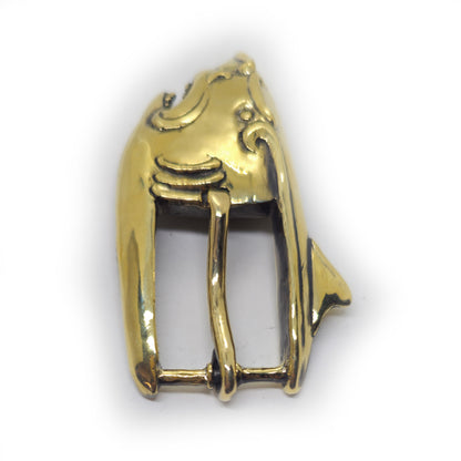 Shark Head Bronze Belt Buckle