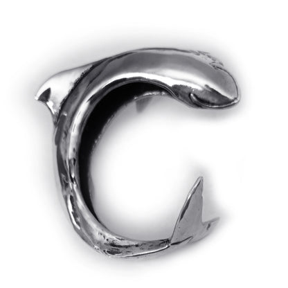 Shark Body on Arm Sterling Silver Bracelet.