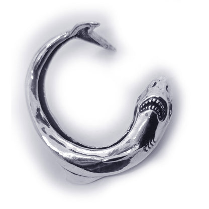 Shark Body on Arm Sterling Silver Bracelet.