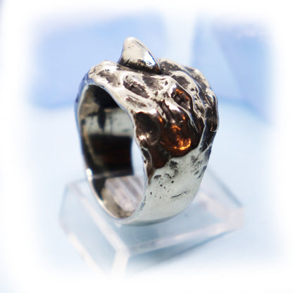 Shark small Fin Sterling Silver Ring