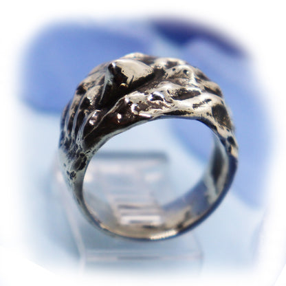 Shark small Fin Sterling Silver Ring