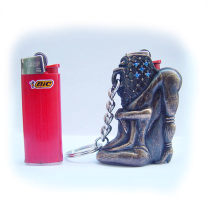 Shoe Girl Lighter Bic Bronze Case
