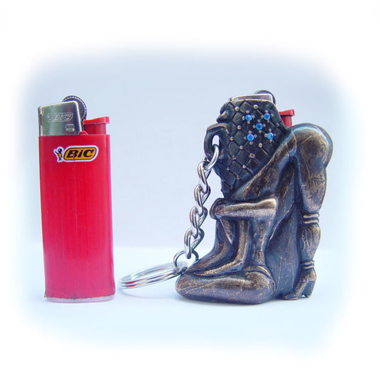 Shoe Girl Lighter Bic Bronze Case