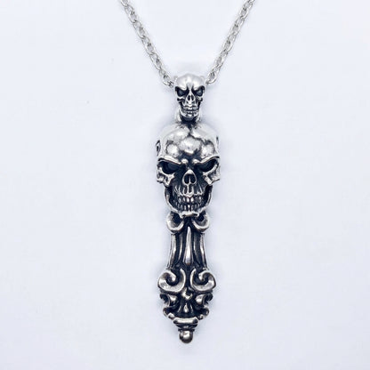 Skull Electric Classic Melody Sterling Silver Pendant